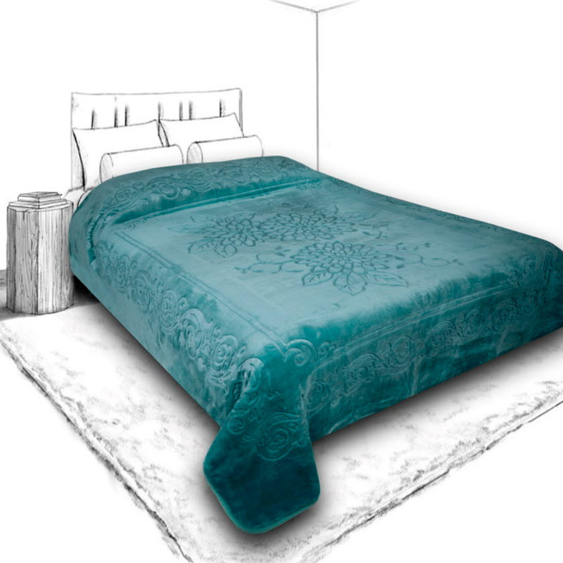 پتو گلبافت مدل الوان برجسته کد 350 سایز 240x220 سانتی متر