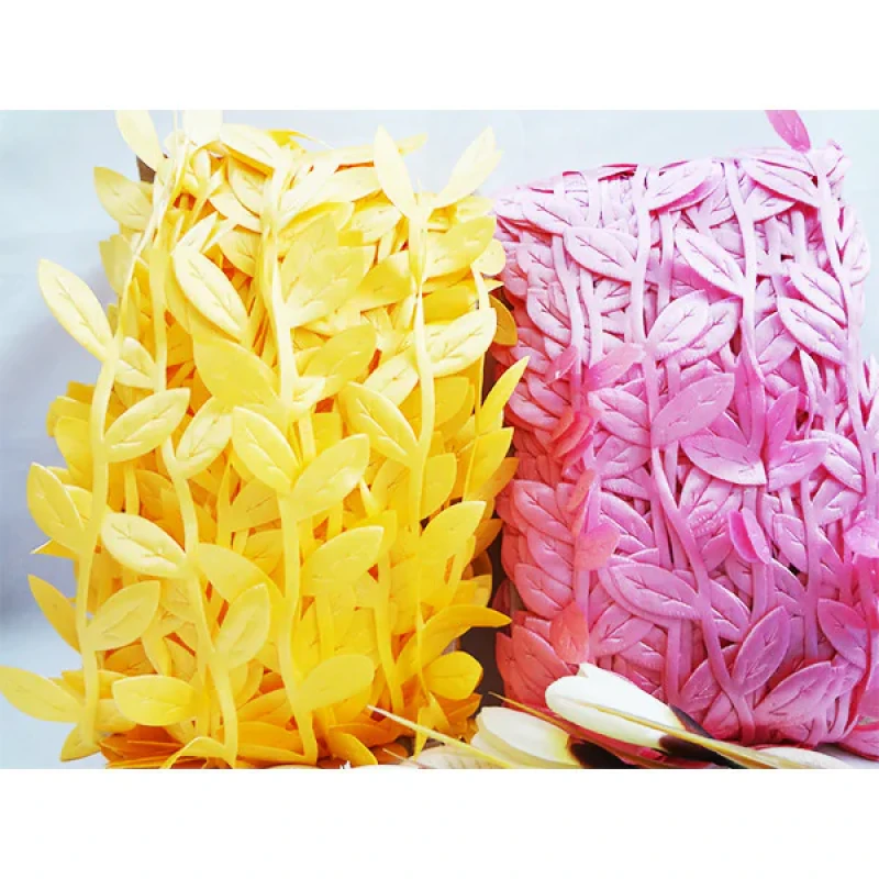 گل مصنوعی مدل ریسه برگ پارچه ای کد 126 طول 10 متر