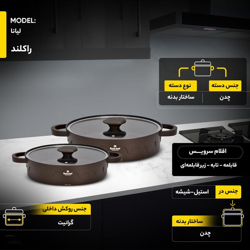 سرویس قابلمه 18 پارچه راکلند مدل لیانا کد 800085