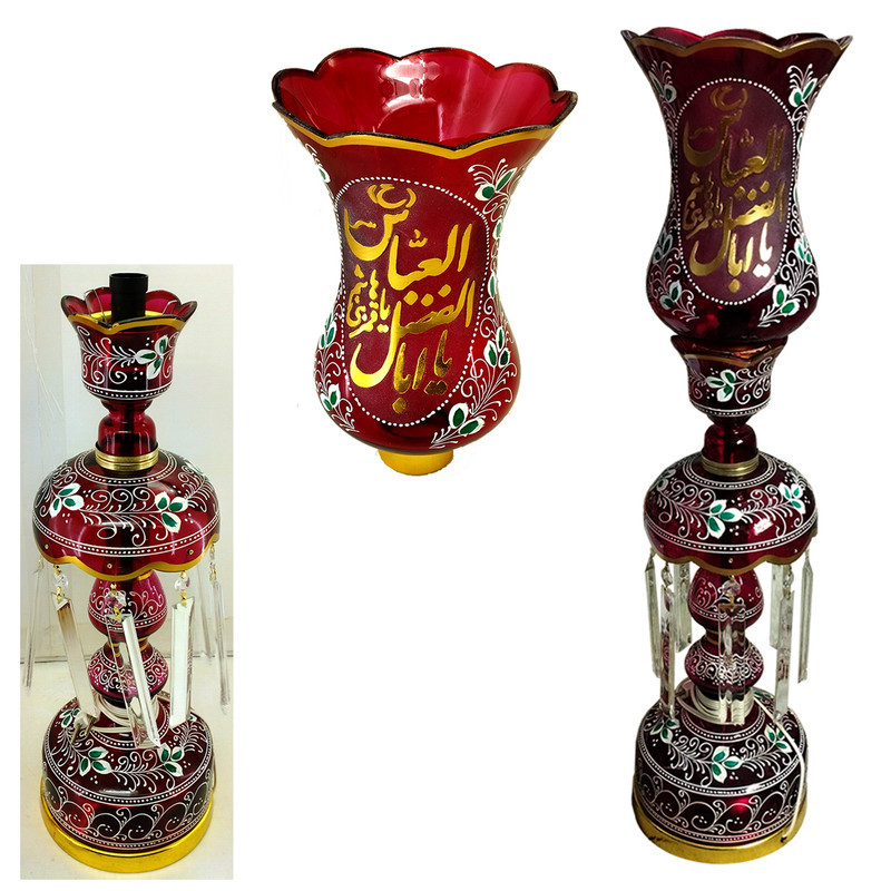 شمعدان مدل لاله طرح یا اباالفضل العباس یا قمر بنی هاشم کد 10279802