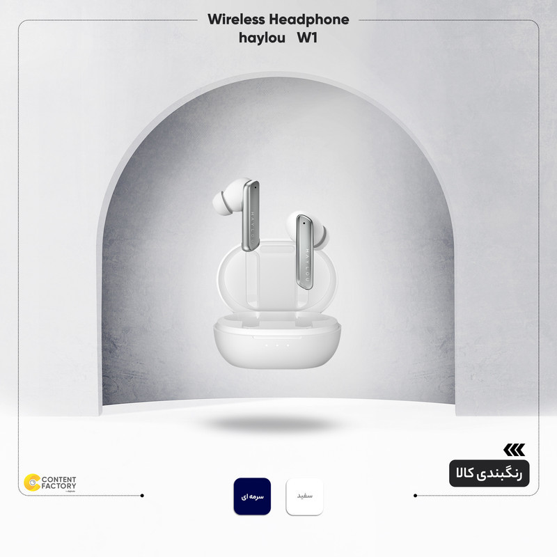هدفون بلوتوثی هایلو مدل W1 با نویز کنسلینگ میکروفون، درگاه شارژ USB Type-C، دارای 4 میکروفون، پشتیبانی از فرمان لمسی، مقاومت در برابر رطوبت و عرق