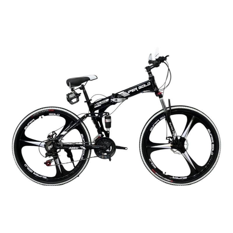 دوچرخه تاشو سوپر گلد مدل فول آلومینیوم 9900  سایز طوقه 26 اینچ