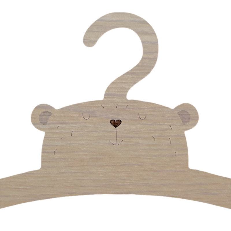 آویز لباس کودک مدل bear بسته پنج عددی