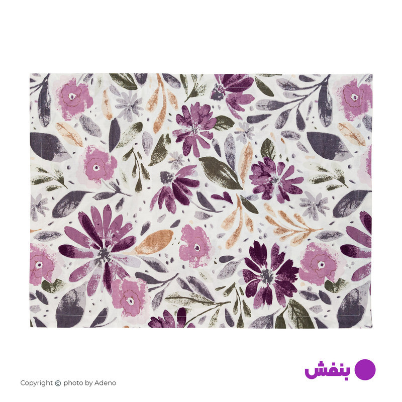 روبالشی فیلور آدنو مدل بنفشه کد FI44 سایز 70x50 سانتی متر بسته 2 عددی