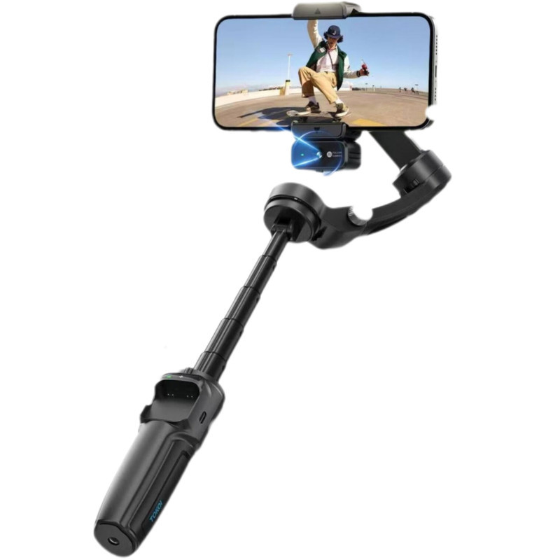 گیمبال و استابیلایزر هوشمند توکی مدل M06 AI 3-Axis به همراه دوربین دنبال کننده و میکروفون و فلش