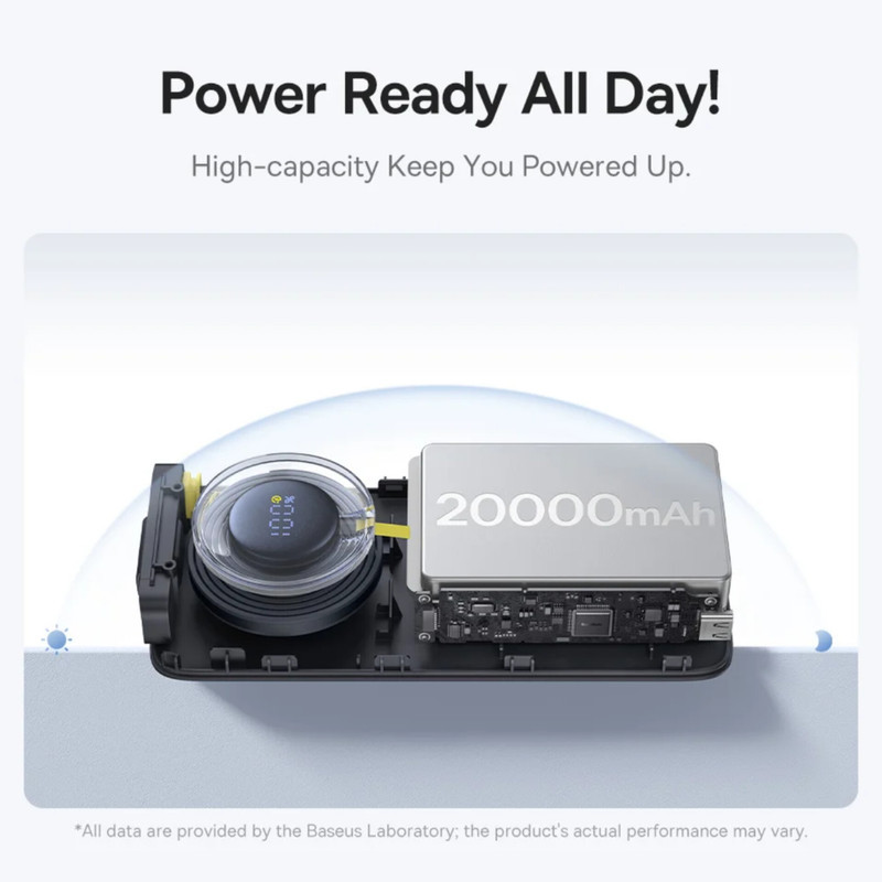 پاوربانک بیسوس مدل NOMOS 30W ظرفیت 20000 میلی آمپر ساعت