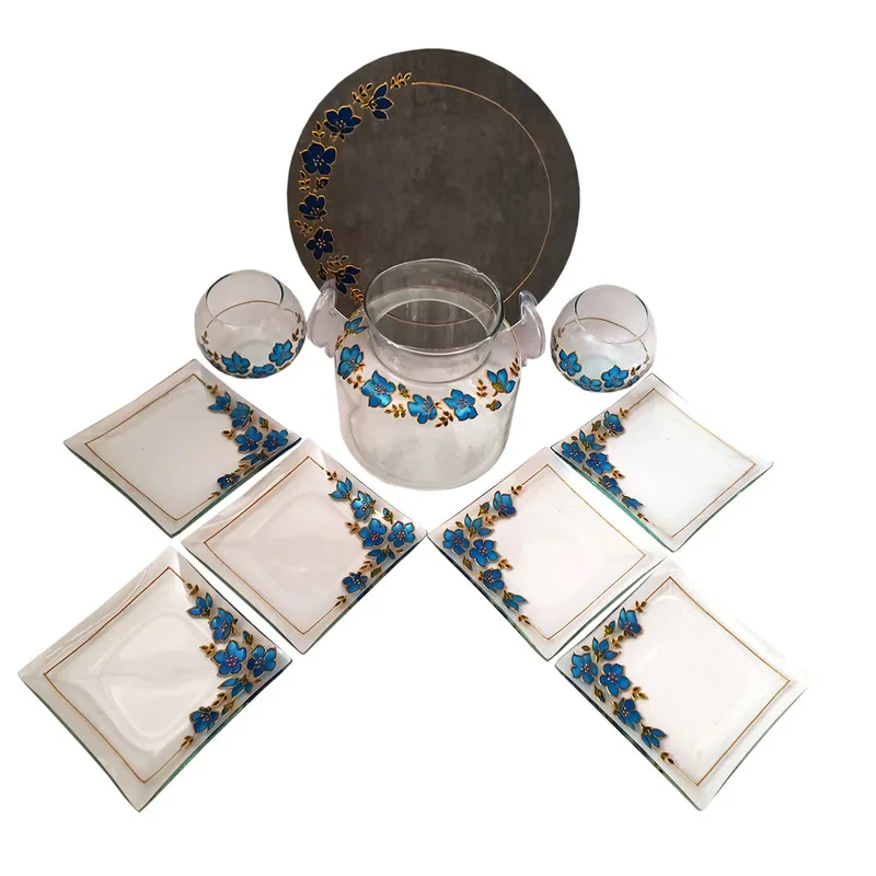 مجموعه ظروف هفت سین 10 پارچه مدل تیارا