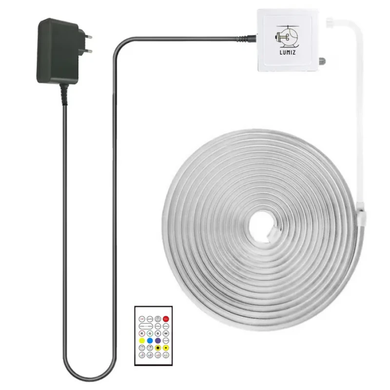 ریسه نئون لومیز مدل APP-5M RGB طول ۵ متر به همراه آداپتور