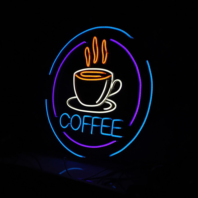 چراغ نئونی طرح coffee کد CO2025