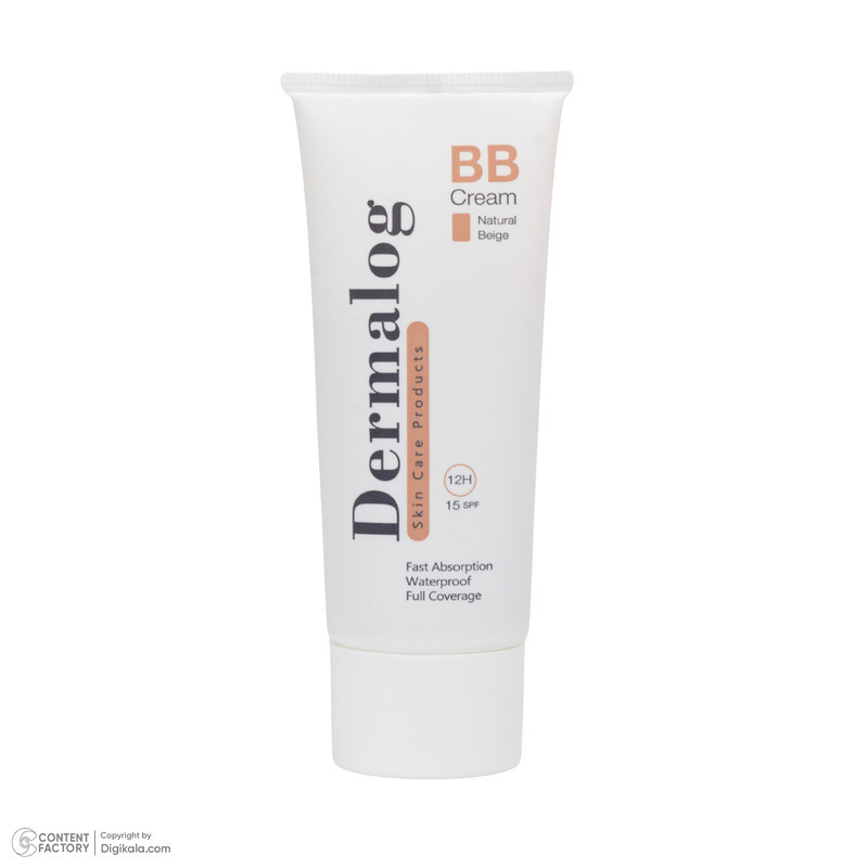 کرم پودر BB SPF 15 درمالوگ مدل FC شماره 15 مناسب برای انواع پوست حجم 30 میلی‌لیتر