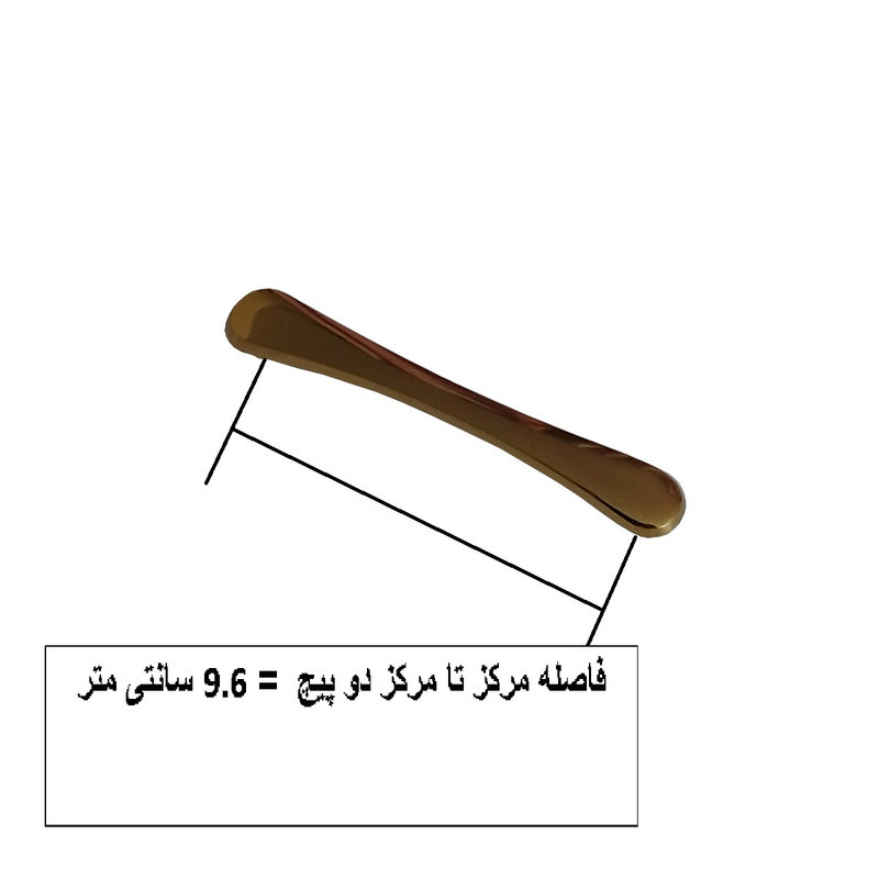 دستگیره کابینت و کمد مدل BAS96 بسته 5 عددی