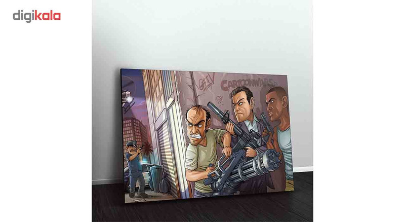 تابلو شاسی ونسونی طرح GTA V Comic سایز 30x40