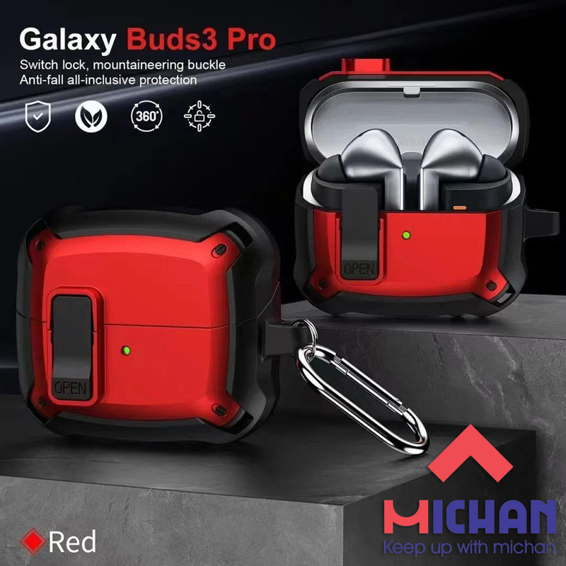 کاور میچان مدل Shild Lock مناسب برای کیس سامسونگ Galaxy buds 3 3 pro