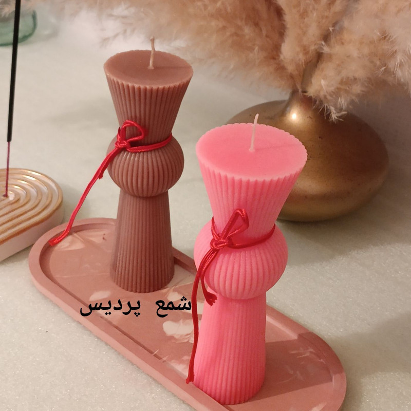 شمع مدل استوانه PD10 BALL بسته 2 عددی