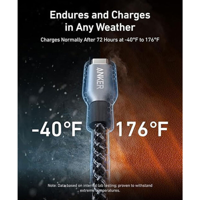 کابل تبدیل USB-C انکر مدل A88E2 طول 0.9 متر با توان 240 وات