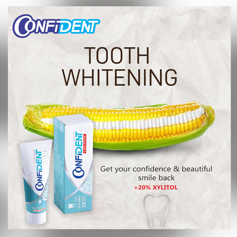 خمیر دندان کانفیدنت مدل Whitening-Max حجم 100 گرم