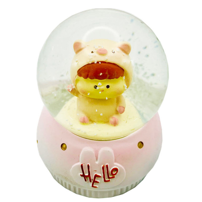 گوی مدل چراغدار HELLO طرح baby خوک کد C1623.11.S300