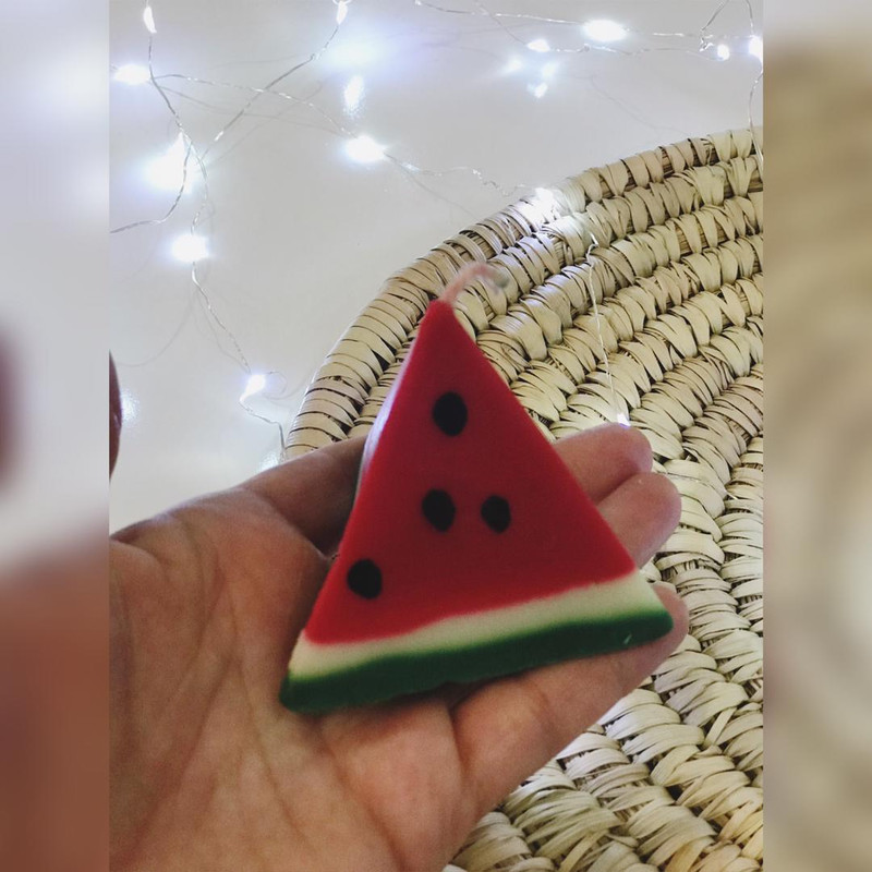 شمع مدل یلدا طرح هندوانه