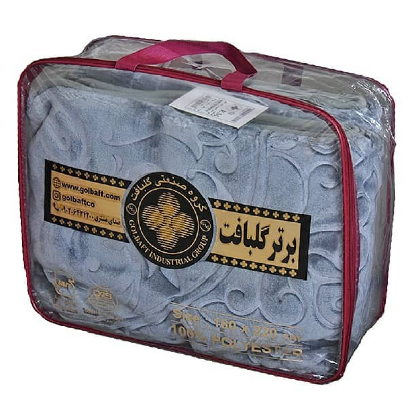پتو گلبافت مدل گل‌برجسته سايز 160x220 سانتي متر