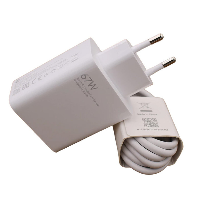 شارژر دیواری 67 وات مدل power adapter به همراه کابل تبدیل usb_c