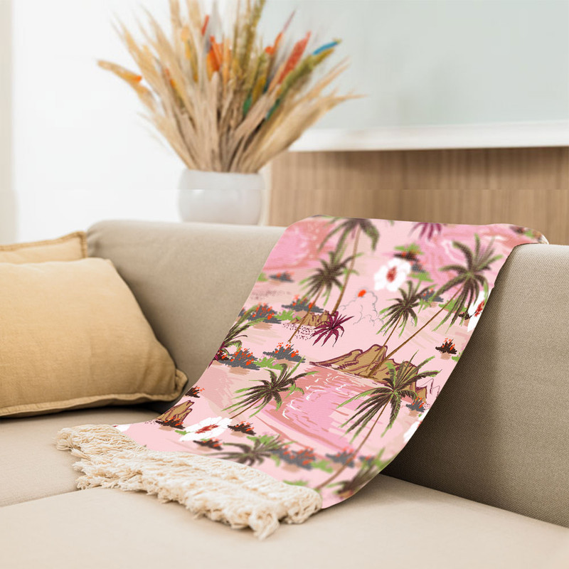 شال مبل مدل دریاچه  کد F2SH1002 سایز 100x180 سانتی متر