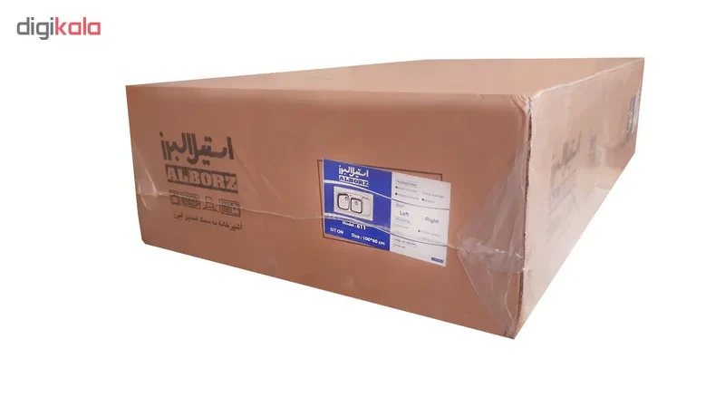 سینک استیل البرز کد 611 روکار