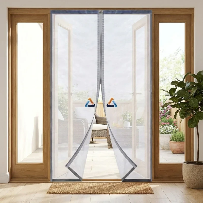 پرده مغناطیسی پرده مغناطیسی ماندگاران برنا مدل توری آهنربا یکسره سایز 210x70 سانتی‌متر