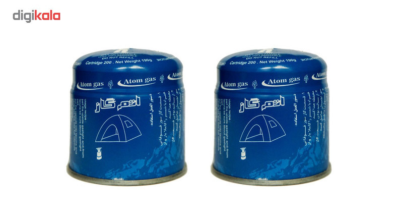 کپسول گاز اتم گاز مدل طارم 190 گرمی بسته 2 عددی