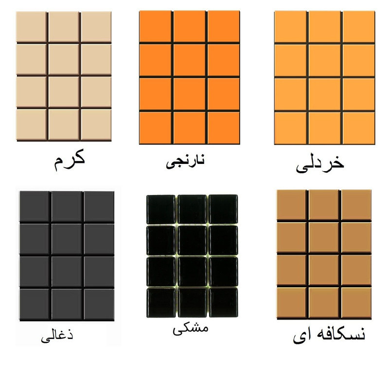 کاشی مدل استخری کد E10 مجموعه 72 عددی