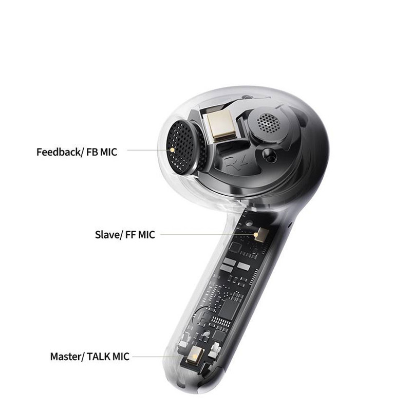 هدفون بلوتوثی کیو سی وای مدل +AilyBuds Pro با نویز کنسلینگ میکروفون (ENC)، درگاه شارژ USB Type-C، دارای نشانگر روی محفظه شارژ، مقاوم در برابر رطوبت و عرق