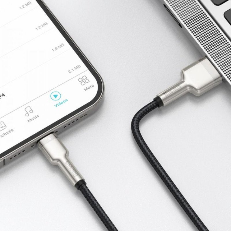 کابل تبدیل USB به لایتنینگ باسئوس مدل CALJK-B01 طول 2 متر