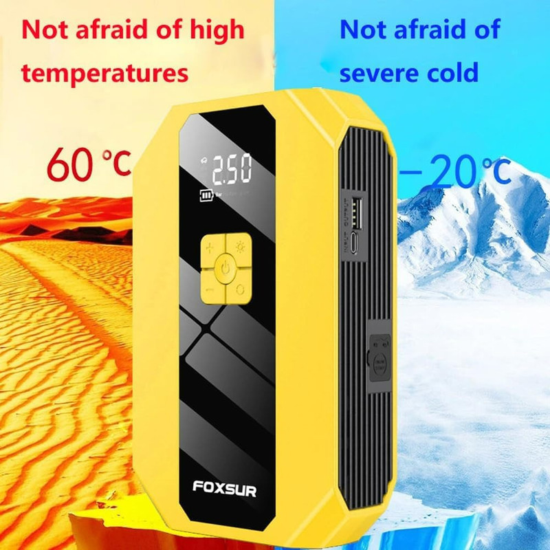 کمپرسور هوا شارژی خودرو فاکسور مدل 4in1-FJS-900