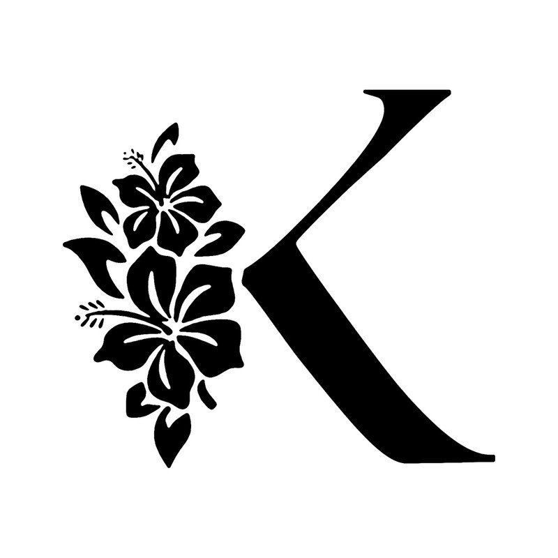 شابلون باتیس آرت طرح حرف K کد 840
