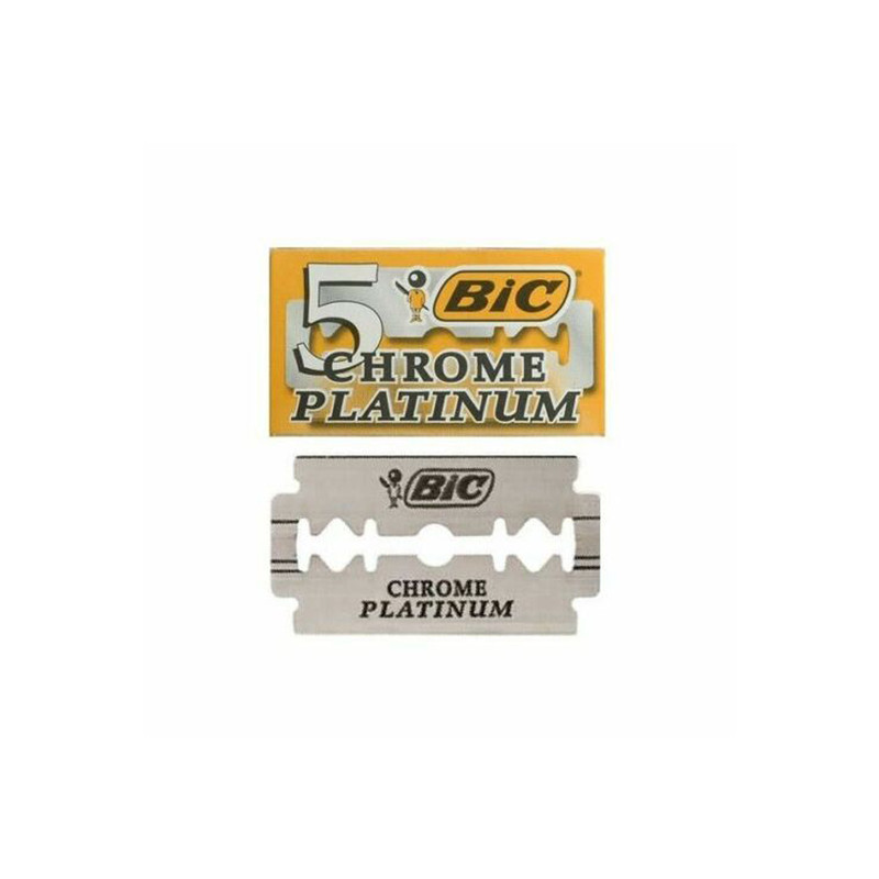 تیغ یدک بیک مدل Platinum Chromium Double Edge مجموعه 3 عددی