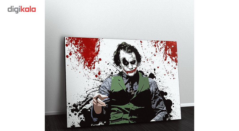 تابلو شاسی ونسونی طرح Painted Joker سایز 50 × 70