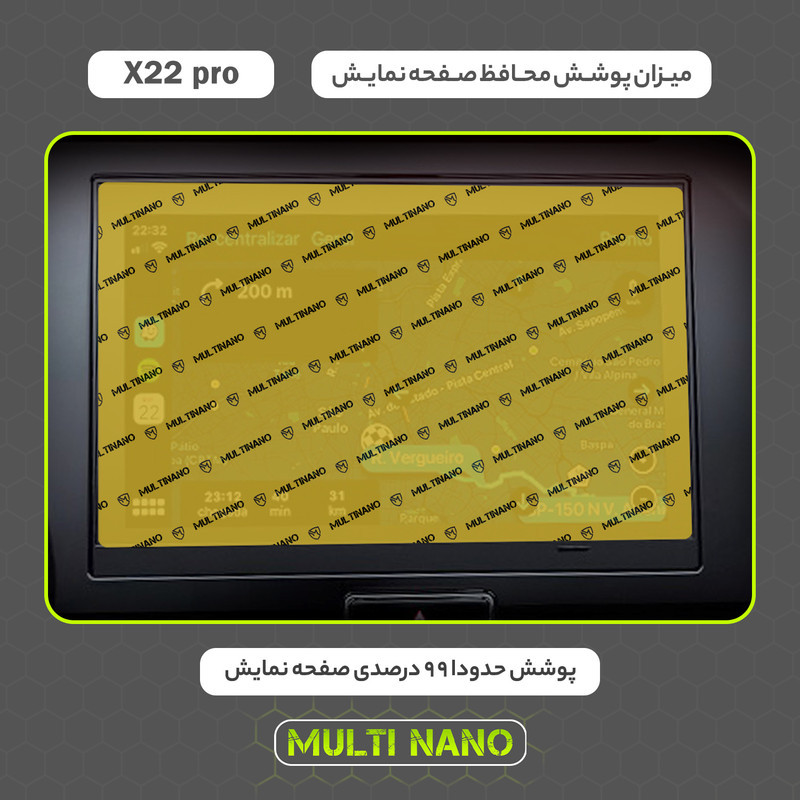 محافظ صفحه نمایش خودرو مولتی نانو مدل X-S1N مناسب برای ام وی ام X22 Pro