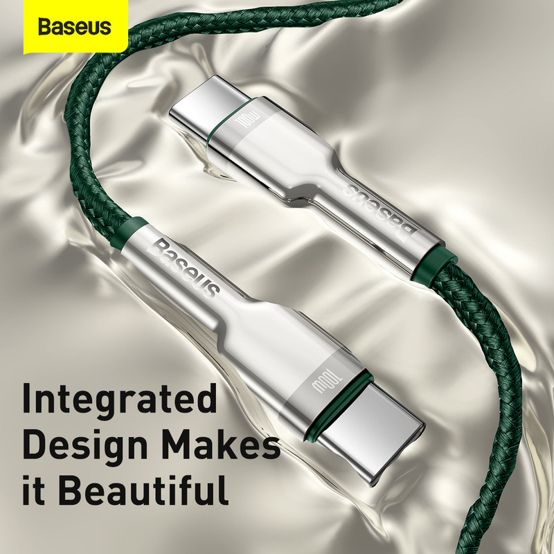 کابل تبدیل USB-C باسئوس مدل Cafule Series Metal Data Cable (100W) طول 1 متر