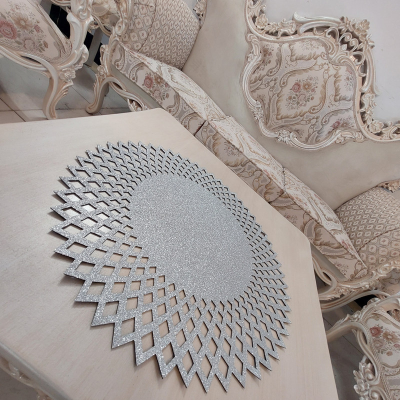 رومیزی مدل اکلیلی طرح آفتاب کد 27×42
