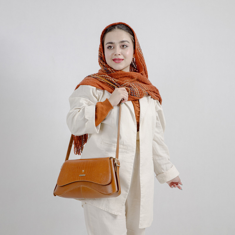 ست کیف و کفش زنانه چرم یلسان مدل آیریا کد OLOVIYA-PRM-02-930