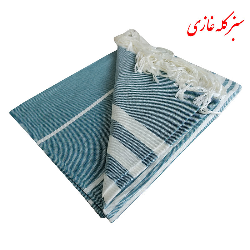 حوله استخری نساجی هنر یزد مدل خطی ریشه دار سایز 70×145 سانتی متر