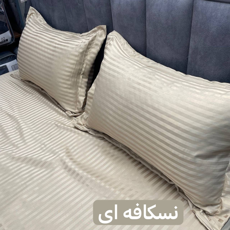 سرویس ملحفه 2 نفره 3 تکه مدل کشدوز هتلی