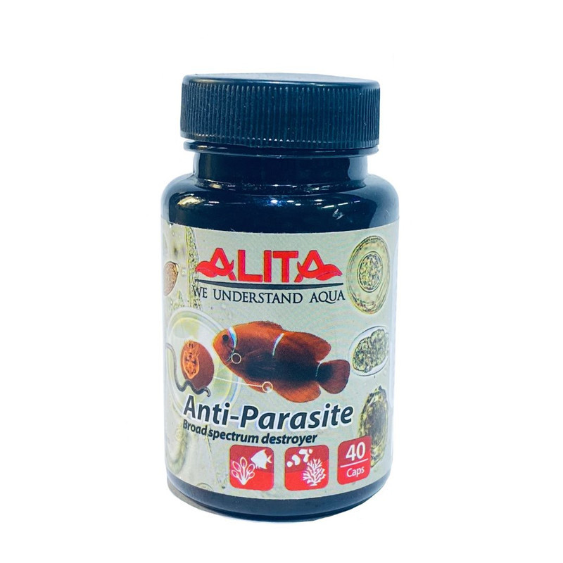 قرص ضدباکتری آبزیان آلیتا مدل Anti-Parasite بسته 40 عددی