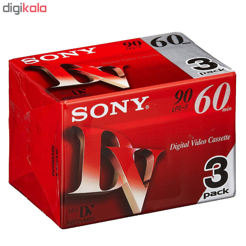 فیلم mini DV سونی مدل 3DVM60R بسته 3 عددی