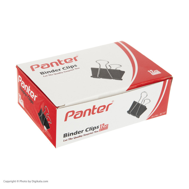 گیره کاغذ پنتر سایز 41 میلی متر بسته 12 عددی