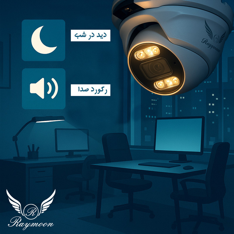 دوربین مداربسته تحت شبکه رایمون مدل 5MP-H52-IP-AI