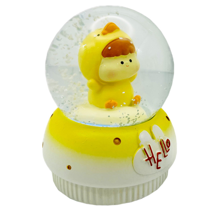 گوی مدل چراغدار HELLO طرح baby جوجه کد B1623.11.S300