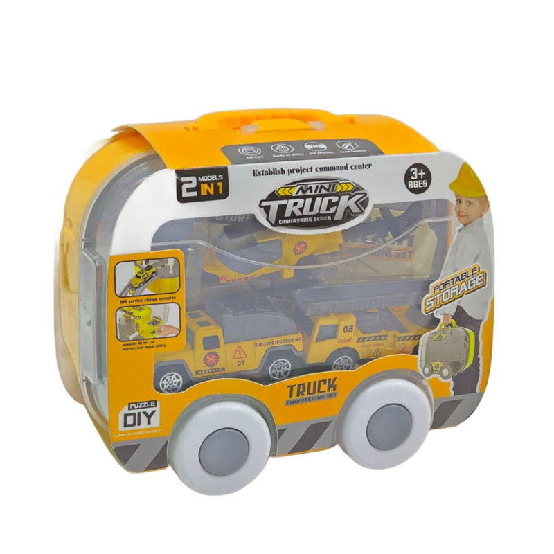 کیت ماشین بازی ناب سل مدل پارکینگ چمدانی راهسازی طرح Road construction machine