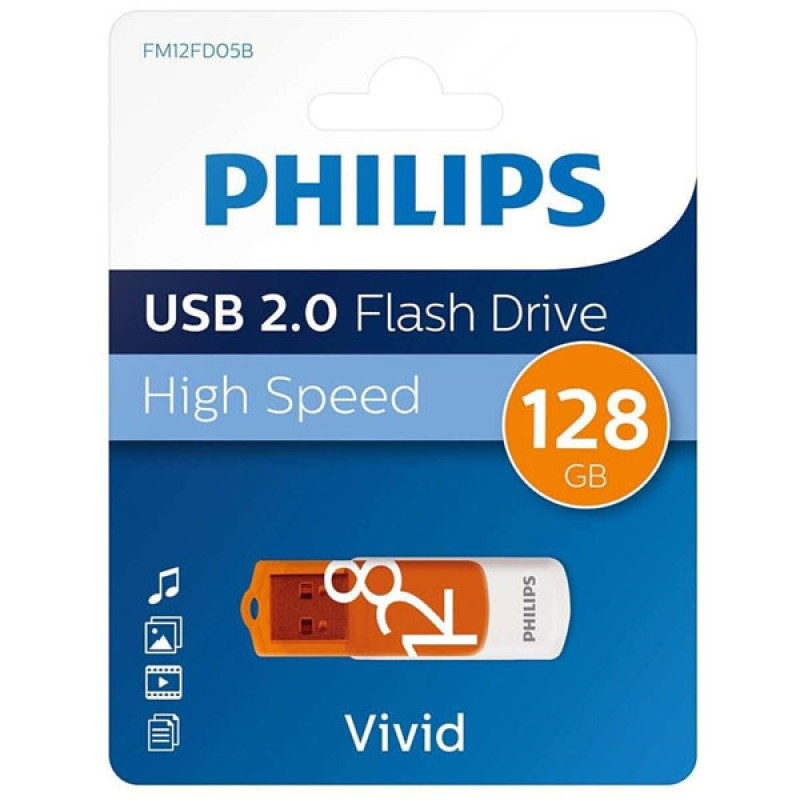 فلش مموری فیلیپس مدل Vivid FM12FD05B ظرفیت 128 گیگابایت با رابط USB