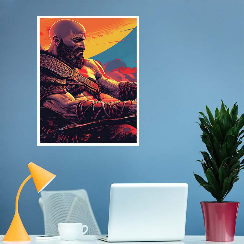 پوستر کارنيکا طرح گاد اف وار God of War کد 89308 مجموعه 8 عددی