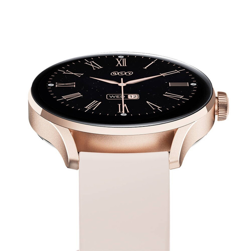 ساعت هوشمند کیو سی وای مدل MSU WATCH ELITE PUNCHING  دارای قابلیت های صفحه نمایش رنگی، صفحه نمایش لمسی، کنترل موسیقی (Music Player)، قابلیت مکالمه از طریق بلوتوث بند سیلیکون